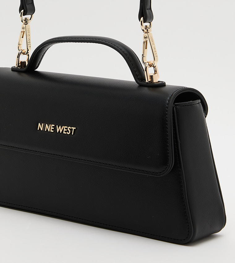 Logo Detail Flap Top-Handle Bag