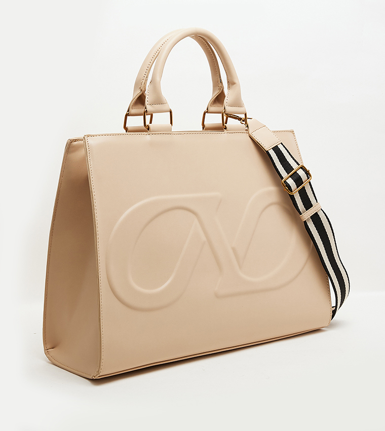 BOHO Logo Detail Tote Bag