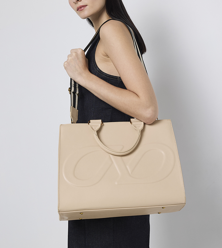 BOHO Logo Detail Tote Bag