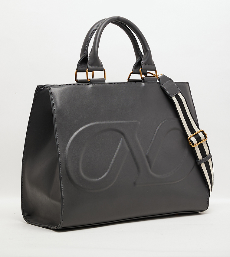 BOHO Logo Detail Tote Bag