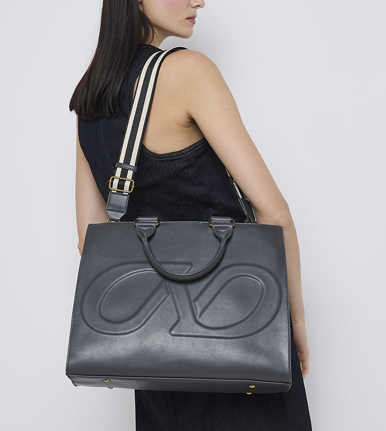BOHO Logo Detail Tote Bag
