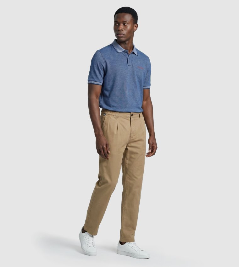 Solid Pleated Detail Loose Fit Pants