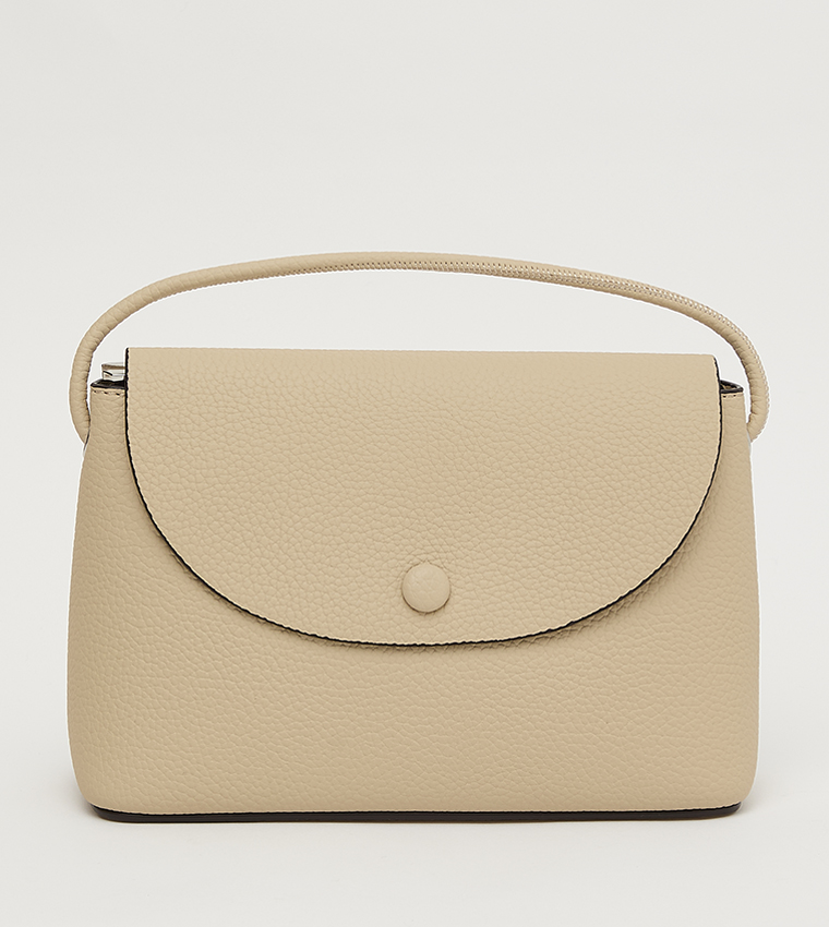 Textured Tote Bag with Pouch