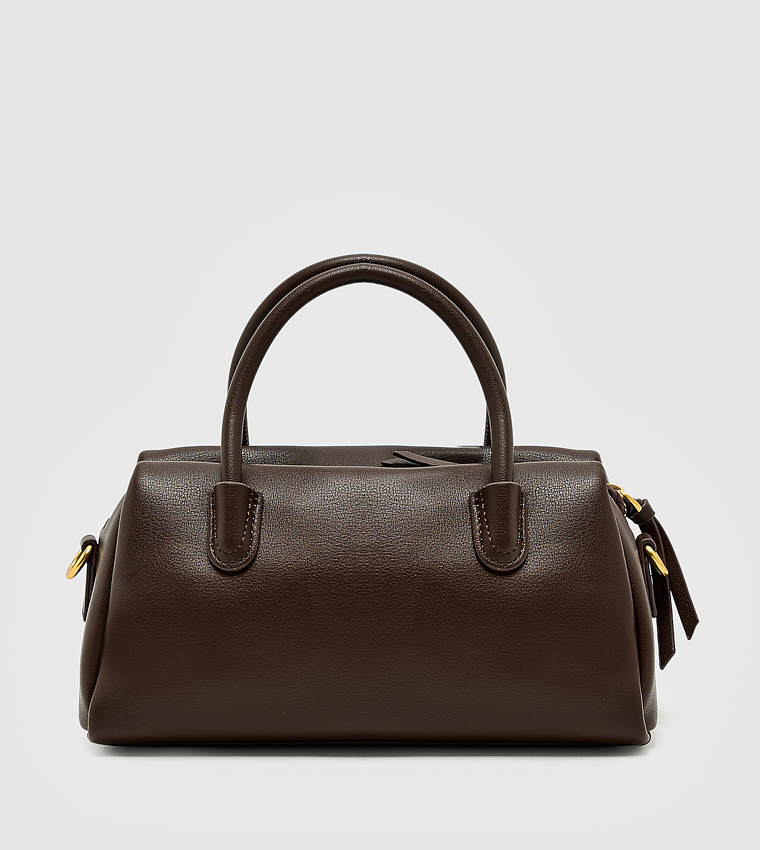 Metal Accent Zip Handheld Bag, Medium
