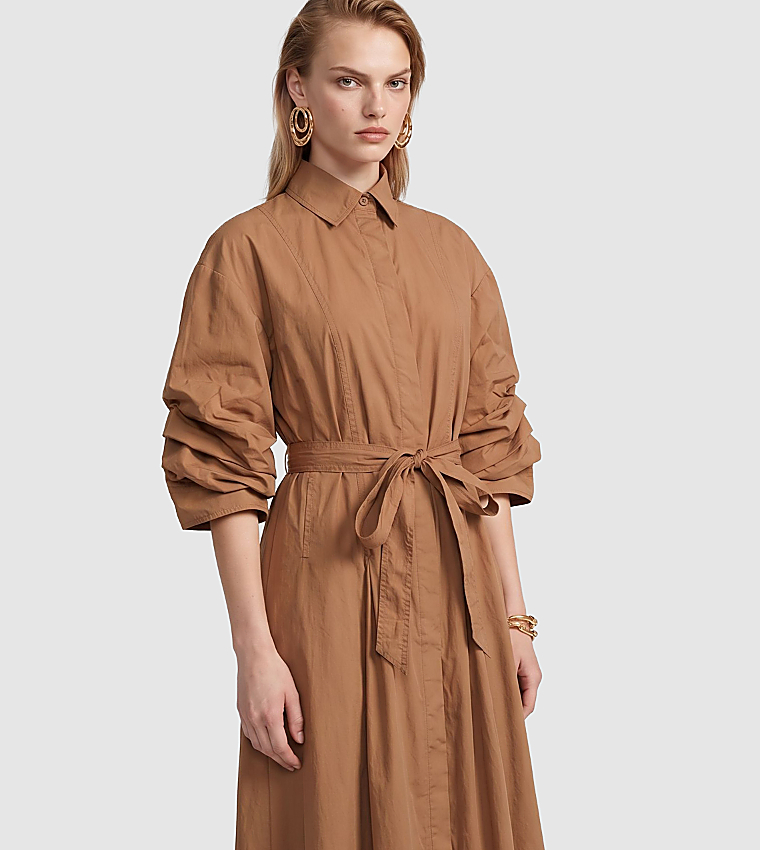 بي سي بي جي  فساتين تيشيرت - بني  Shirt & T-Shirt Dresses
