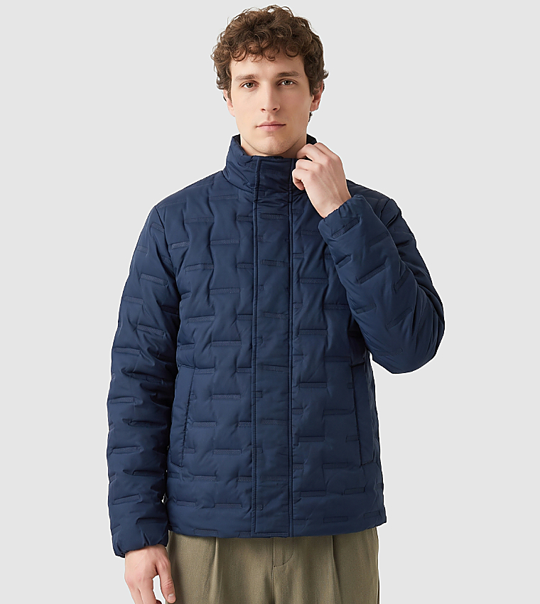 Quilted High Neck Puffer Jacket