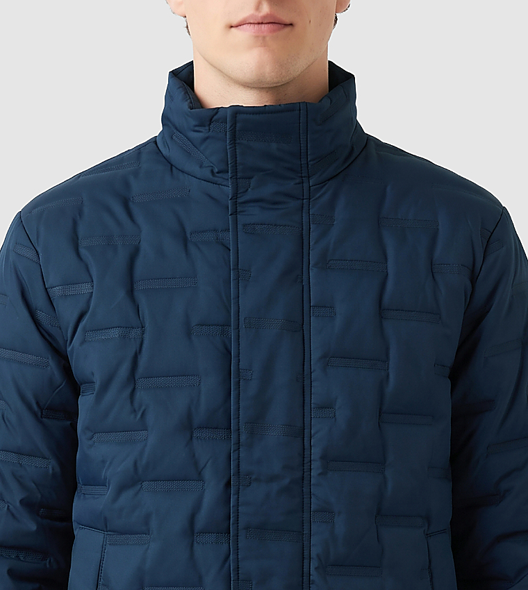 Quilted High Neck Puffer Jacket