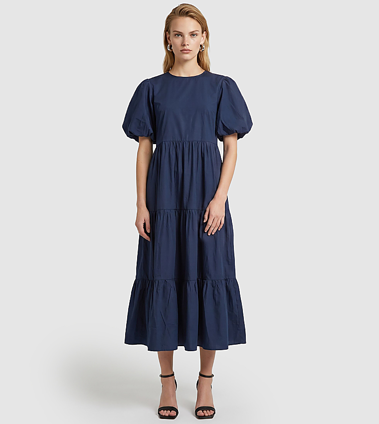 BCBG  Midi Dresses - NAVY BLUE Midi Dresses