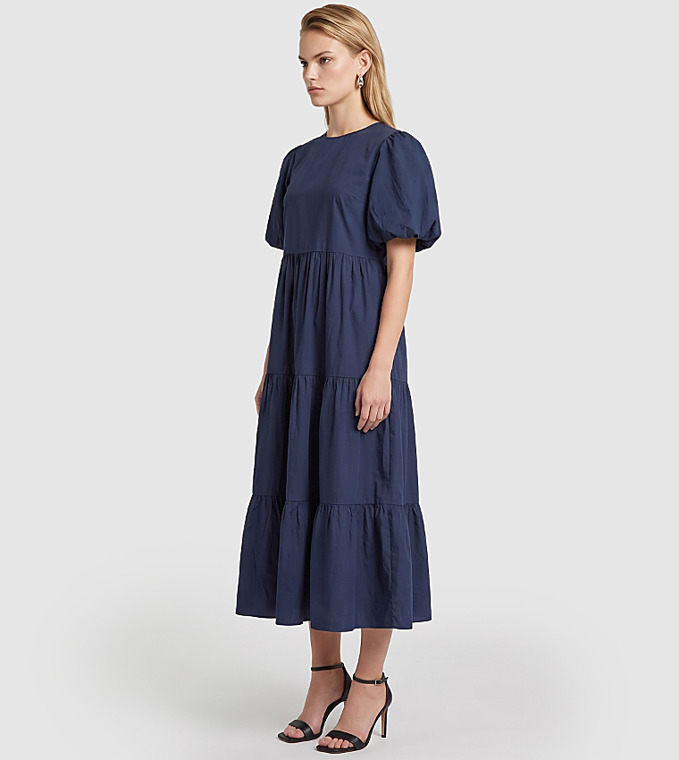 BCBG  Midi Dresses - NAVY BLUE Midi Dresses
