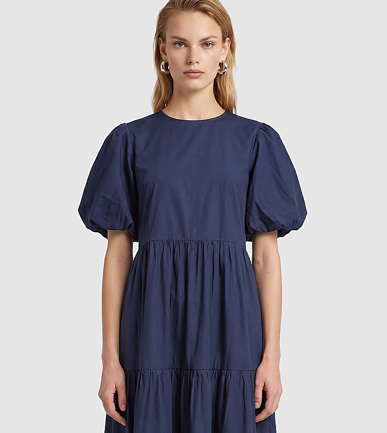 BCBG  Midi Dresses - NAVY BLUE Midi Dresses