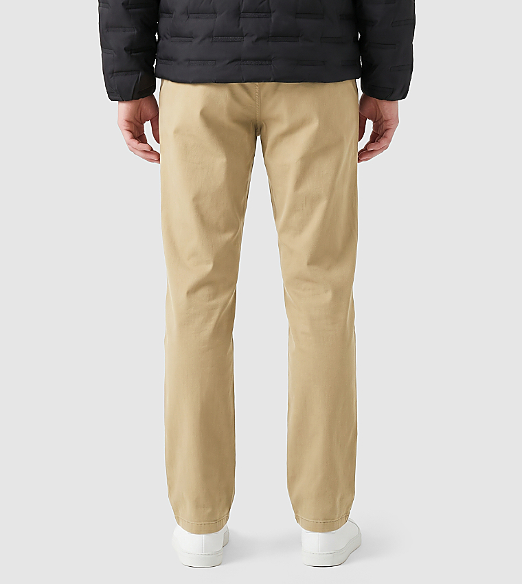 Solid Regular Fit Chinos