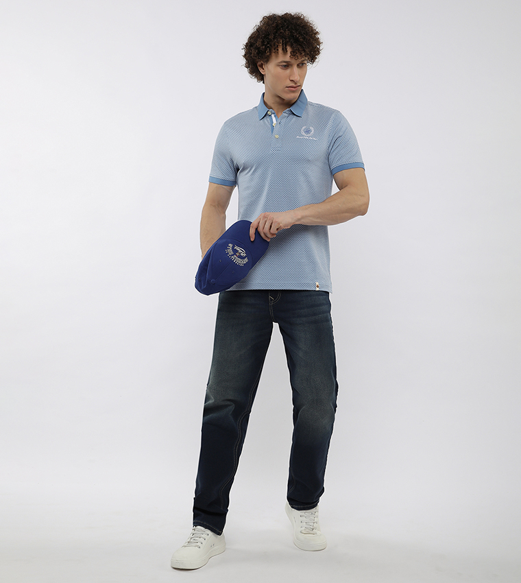 Checkered Short Sleeves Polo T-Shirt