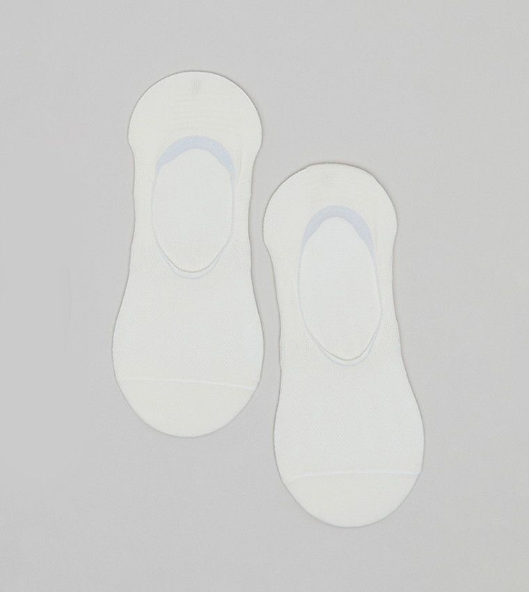 3 Pack Solid No-Show Socks