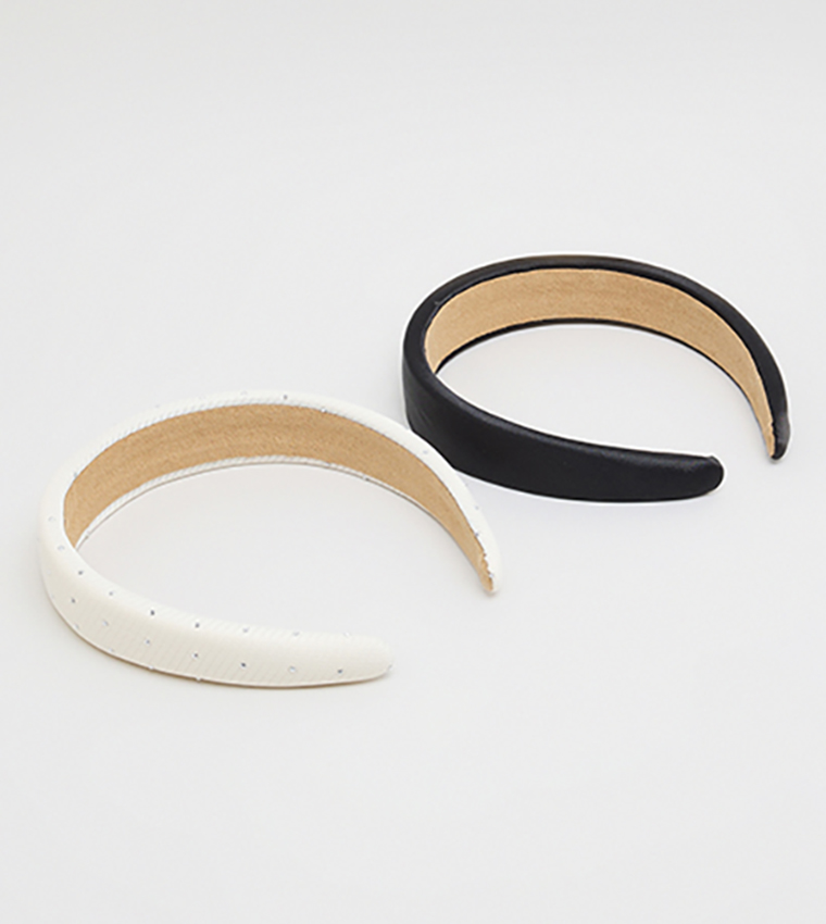2 Pack Wide Headbands