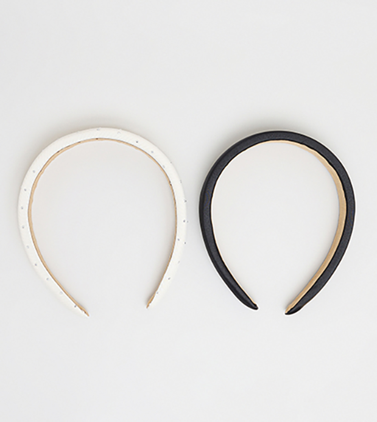 2 Pack Wide Headbands