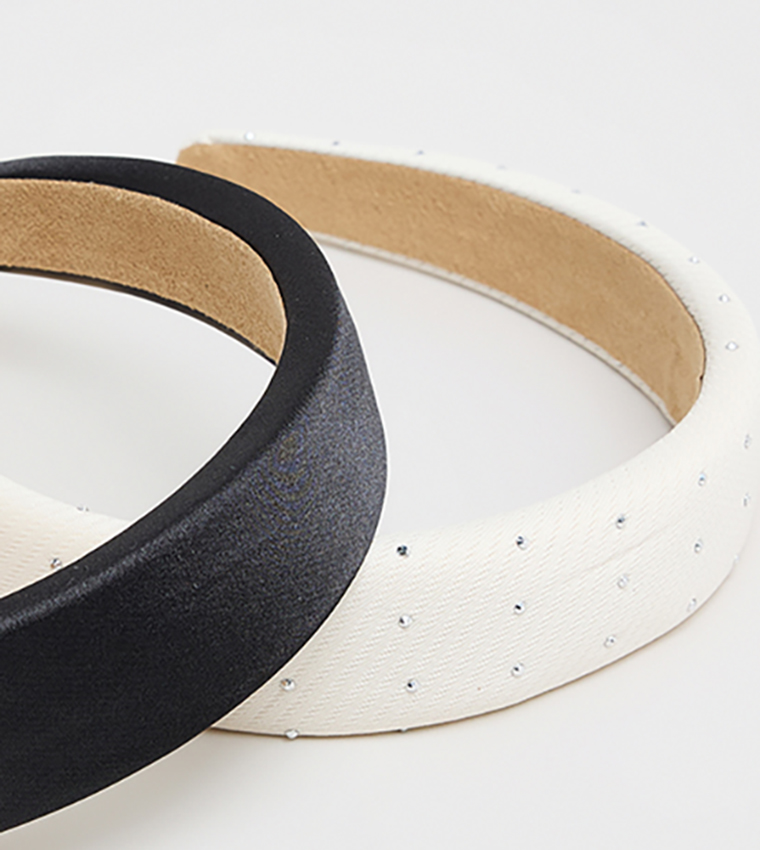2 Pack Wide Headbands