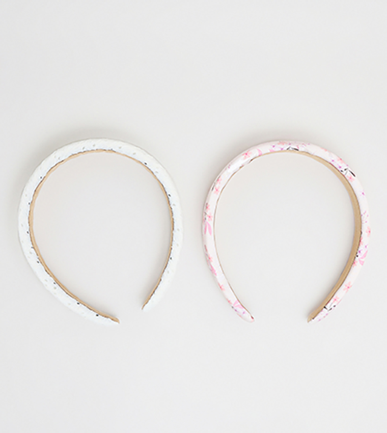 2 Pack Wide Headbands