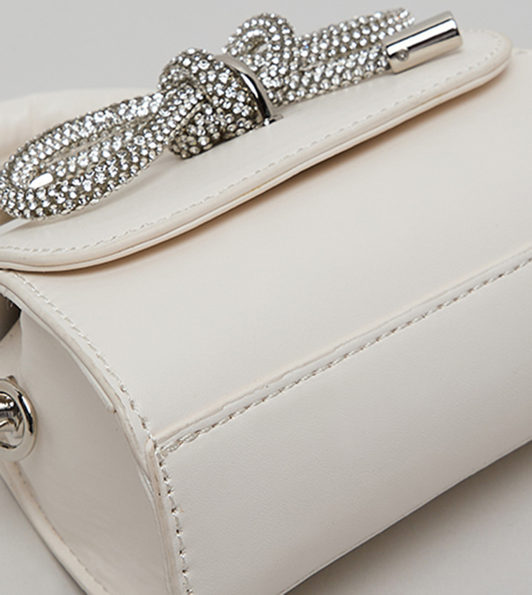 Embellished Top Handle Bag