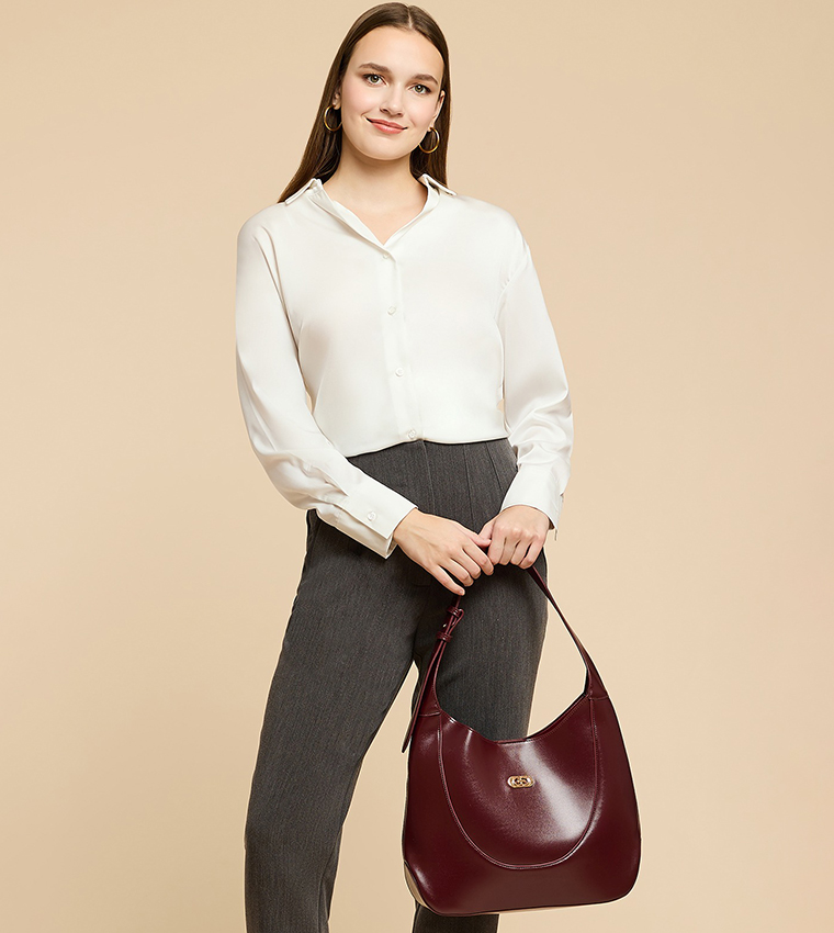 Solid Shoulder Bag
