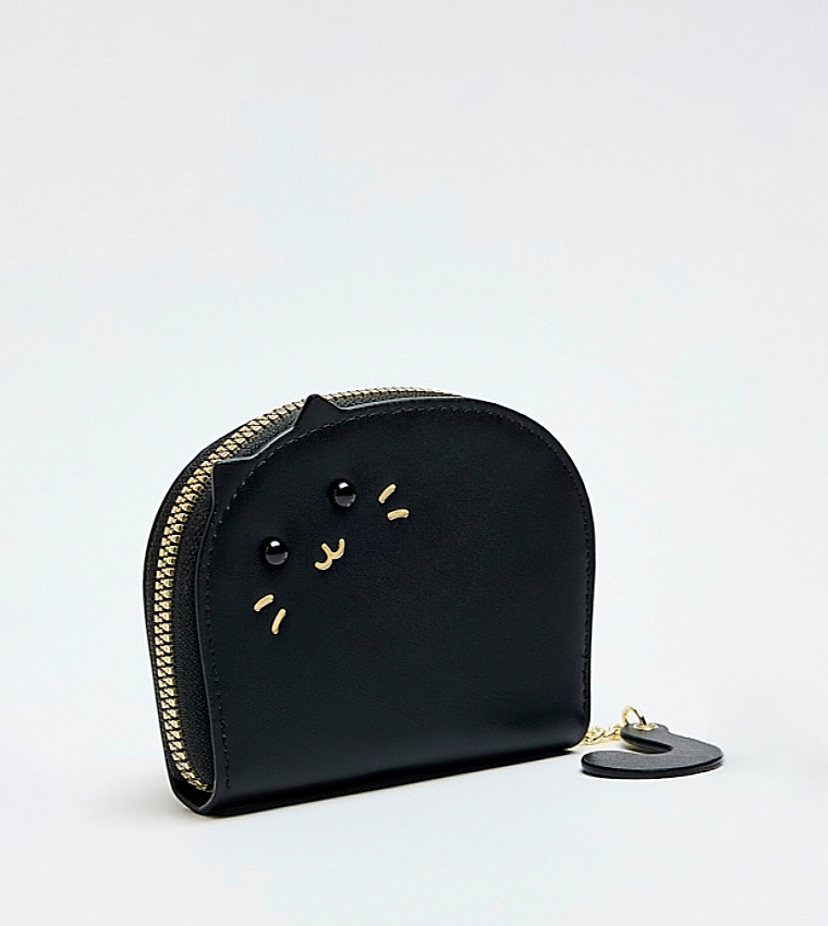 Cat-Shaped Mini Wallet