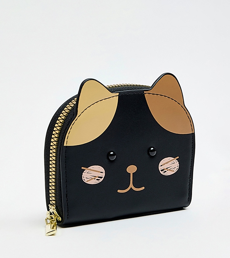 Cat-Shaped Mini Wallet