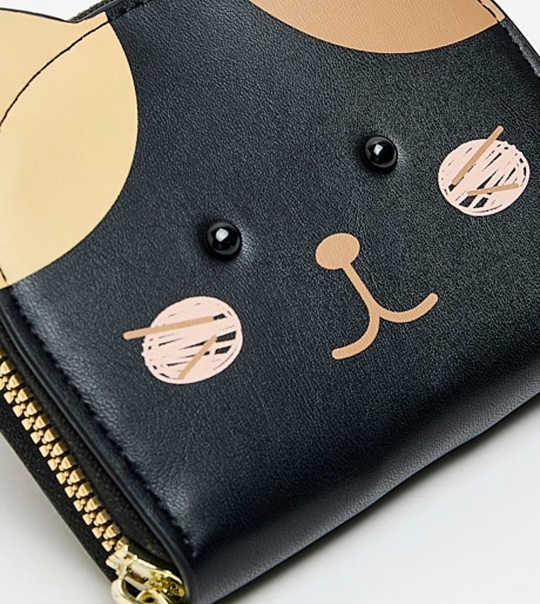 Cat-Shaped Mini Wallet