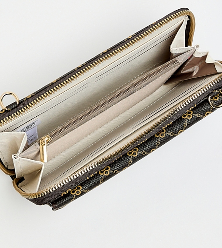 Patterned Wallet Sling Bag