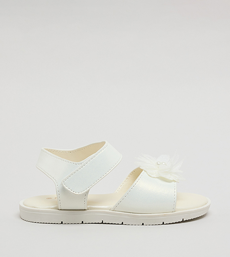 R&B  Flat Sandals - Ivory Flat Sandals