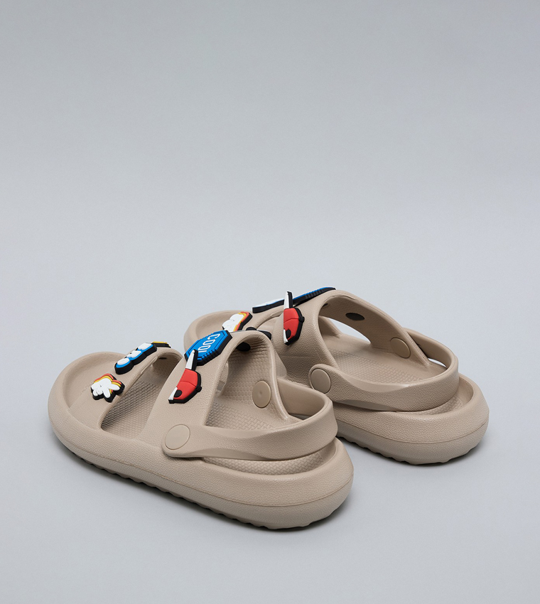 Charm Detail Slingback Sandals
