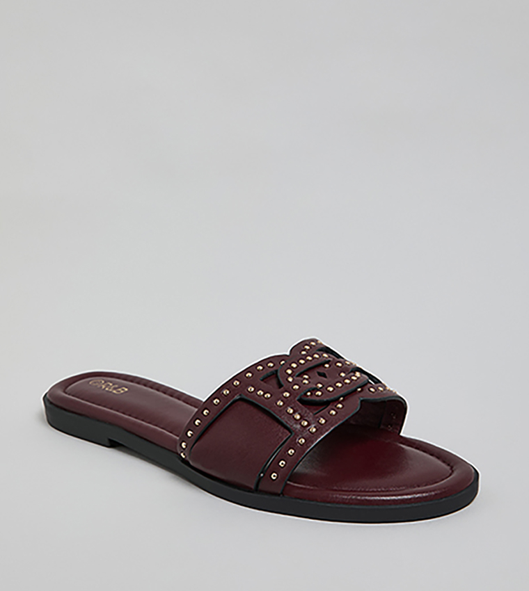 Studded Flat Sandals