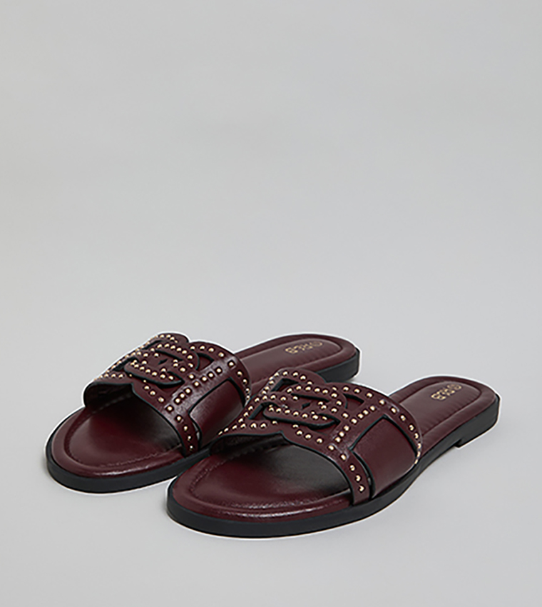 Studded Flat Sandals