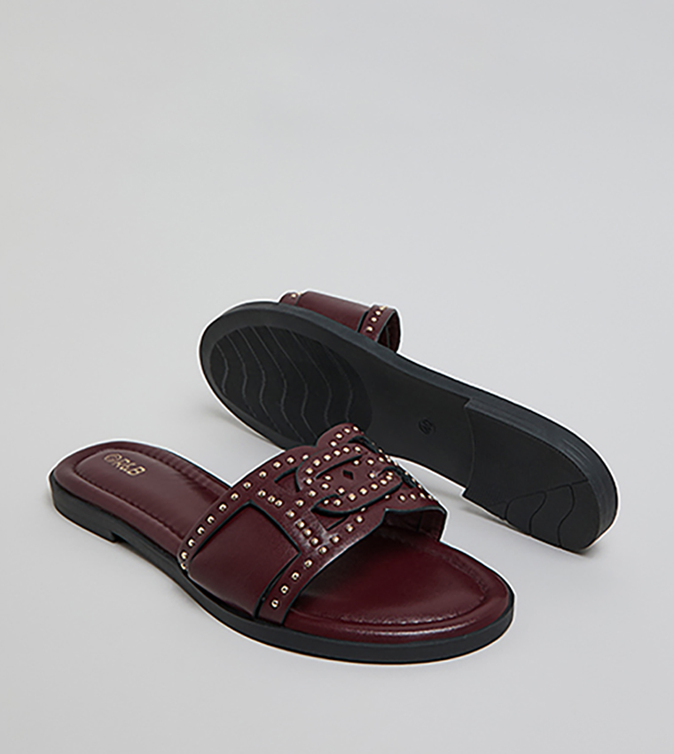 Studded Flat Sandals