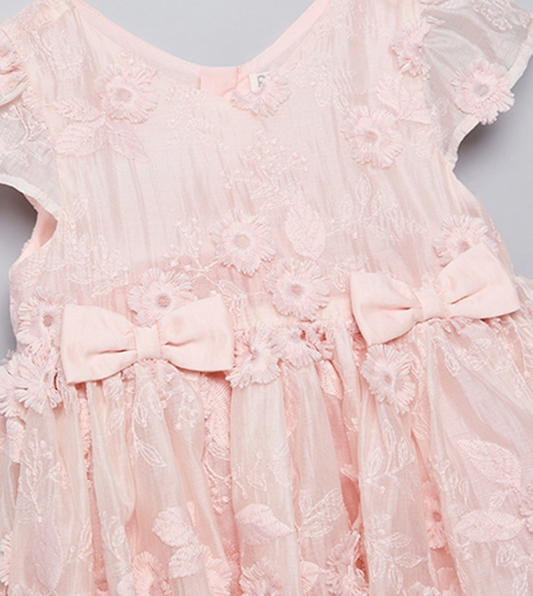 Embroidered Dress with Bloomers