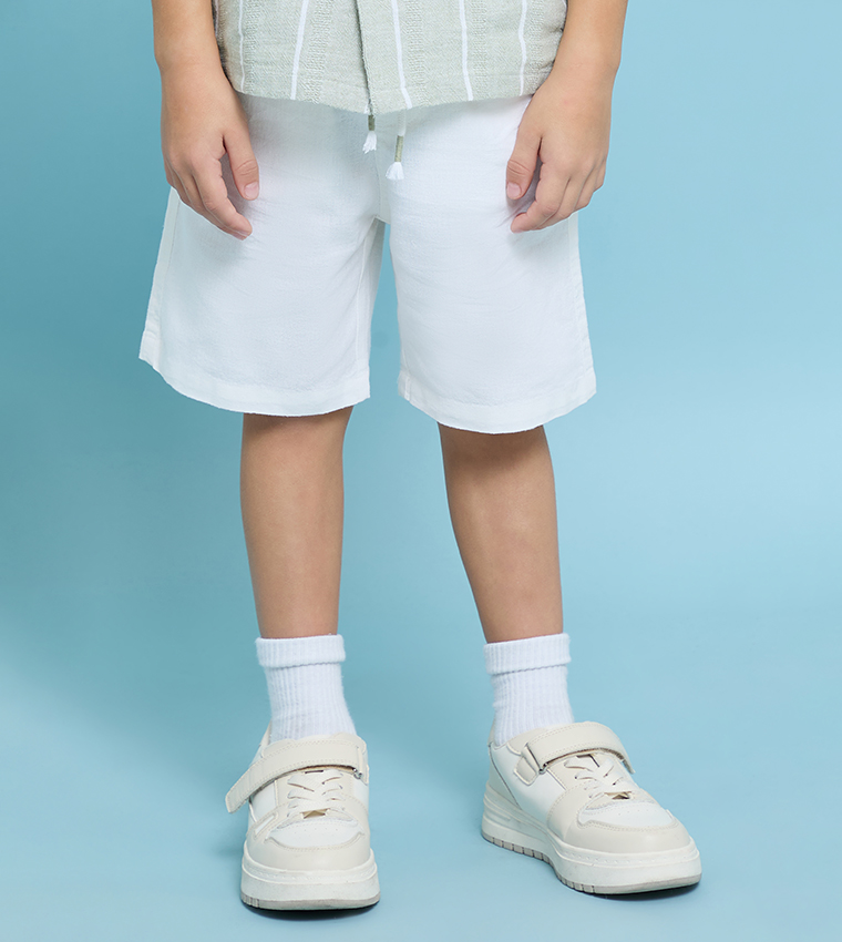 Striped Shirt and Shorts Set