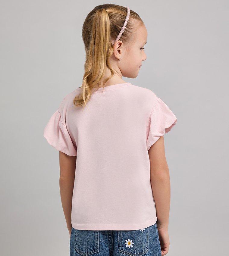 توب مطرز كم باف بقبة مستديرة 