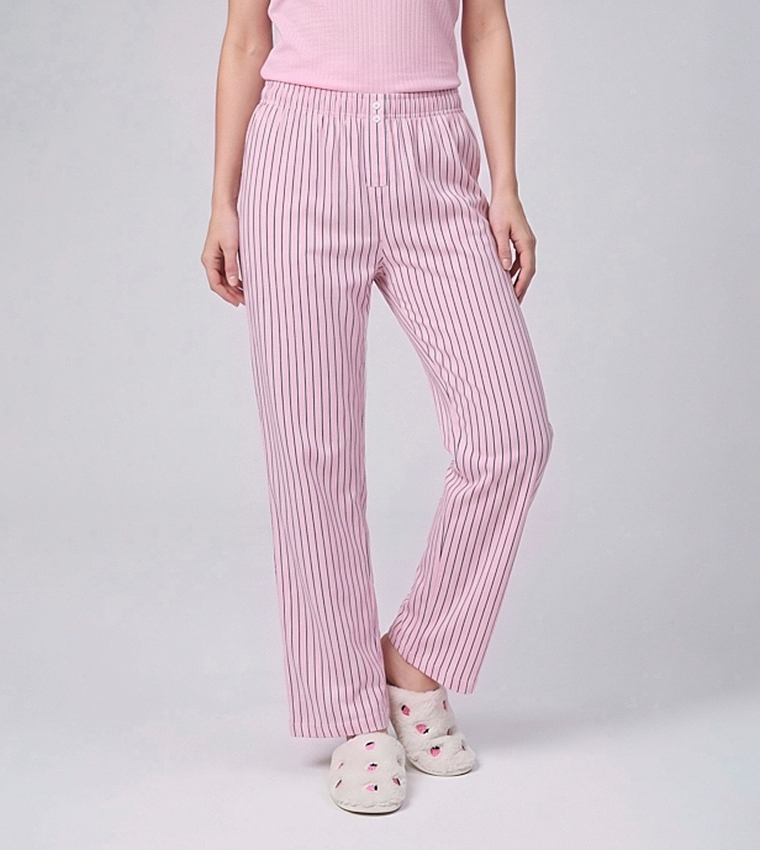 Solid Short Sleeves Pyjama Set