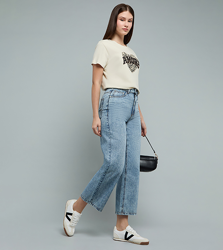 R&B  Bootcut Jeans - Light Blue T-shirts