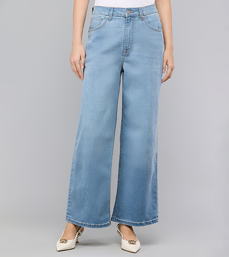 R&B  Bootcut Jeans - Light Blue Bootcut Jeans