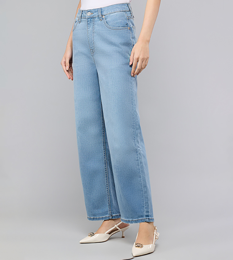 R&B  Bootcut Jeans - Light Blue Bootcut Jeans