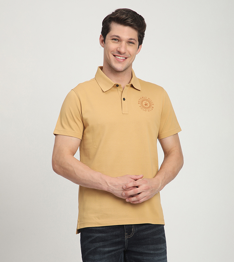 Logo Embroidered Short Sleeves Polo T-Shirt