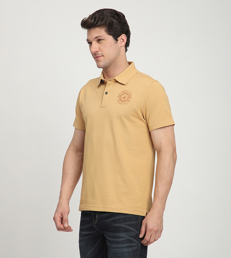 Logo Embroidered Short Sleeves Polo T-Shirt