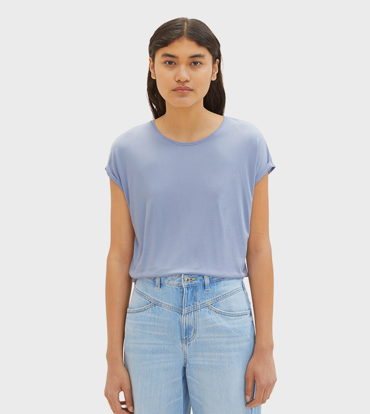 Solid Crew Neck T-Shirt