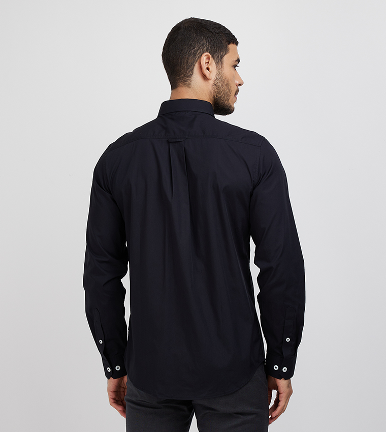 Logo Embroidered Long Sleeves Shirt