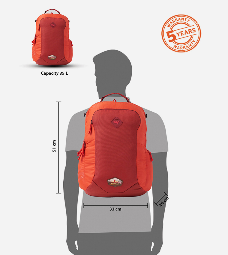 Wildcraft  Backpacks - Orange 