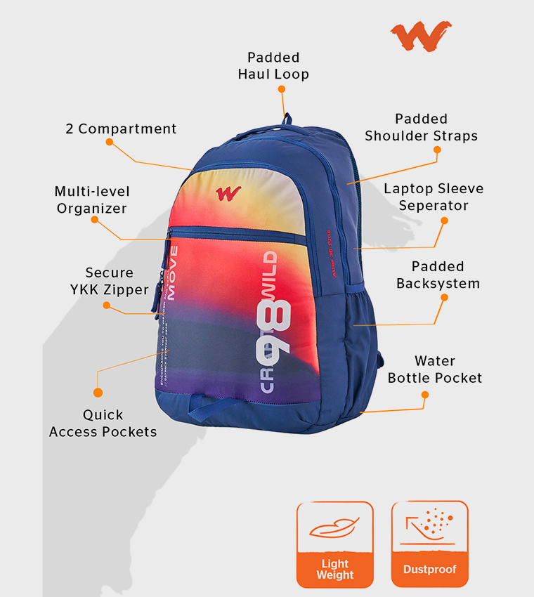 ATLAS 35 PLUS GRADIENT Printed Backpack