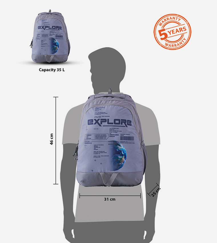Wildcraft  Backpacks - Grey 