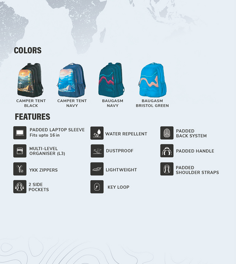 Atlas 40 Camper_Tent Printed Backpack