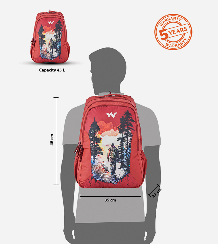 ATLAS 45 LP CAMPER Printed Backpack