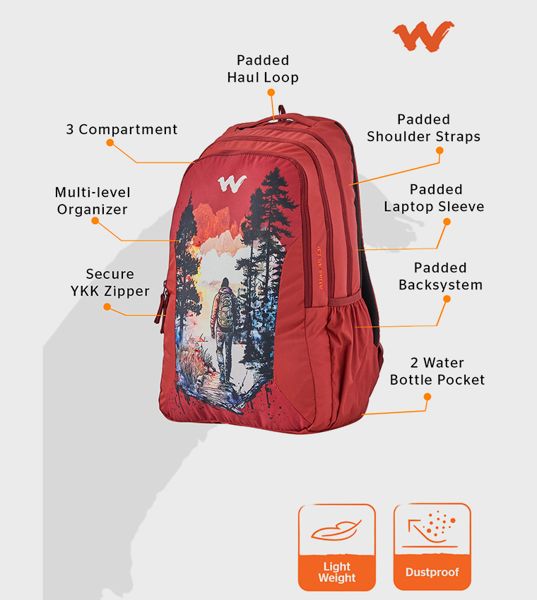 ATLAS 45 LP CAMPER Printed Backpack