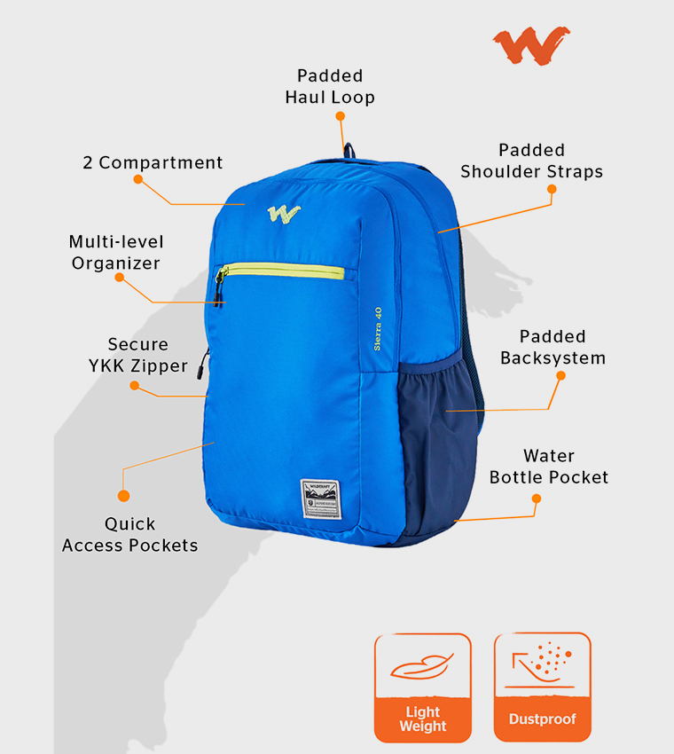 SIERRA 40 BADGE Logo Detail Backpack